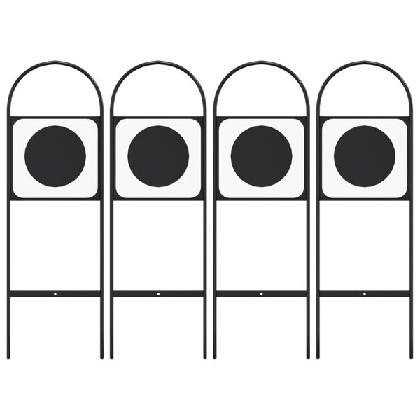 vidaXL Dressage Markers 4 pcs Steel