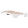 vidaXL Bed Frame White 90 x 190 cm Solid Pine Wood