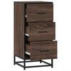 vidaXL Sideboard Brown Oak 35.5x35x76 cm Engineered Wood and Metal