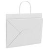 vidaXL Paper Bags 250 pcs with Handles White 32x22x24 cm