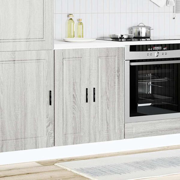 vidaXL Kitchen Base Cabinet&nbsp;Porto Grey Sonoma Engineered Wood