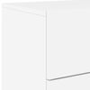 vidaXL Wall-mounted Bedside Cabinets with LED Lights 2 pcs White