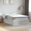 vidaXL Bed Frame without Mattress Grey Sonoma 120x200 cm