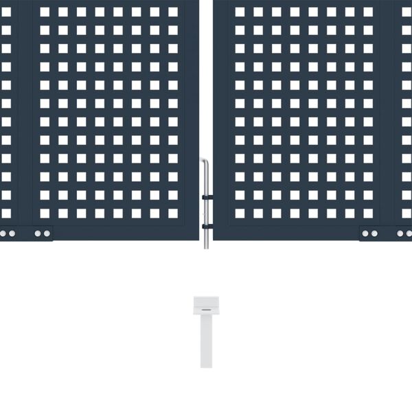 vidaXL Fence Gate Anthracite 306x250 cm Steel