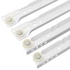 vidaXL Drawer Slide 73 pcs White Steel