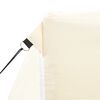 vidaXL Professional Folding Party Tent with 4 Sidewalls 2x2 m Steel Cream