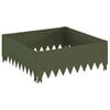 vidaXL Lawn Edging 60 x 60 x 20 cm Steel Olive Green
