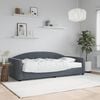 vidaXL Daybed with Mattress Dark Grey 90x190 cm Velvet