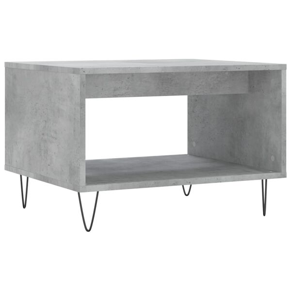 vidaXL Coffee Table Concrete Grey 60x50x40 cm Engineered Wood