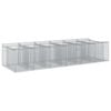 vidaXL Gabion Raised Bed 2 pcs Silver