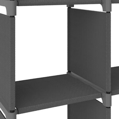 vidaXL 6-Cube Display Shelf Grey 103x30x72.5 cm Fabric