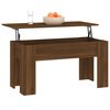 vidaXL Coffee Table Brown Oak 101x49x52 cm Engineered Wood