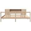vidaXL Bookcase Bed without Mattress 180x200cm Solid Wood Pine