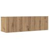 vidaXL 2 Piece Wall-mounted TV Cabinet Set Artisian Oak 100x30x30 cm