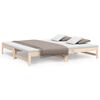 vidaXL Pull-out Day Bed without Mattress 2x(80x200) cm Solid Wood Pine