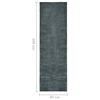 vidaXL Carpet Runner Washable Foldable Grey 80x300 cm Polyester