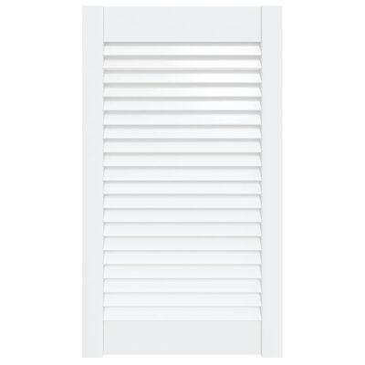 vidaXL Cabinet Door Louvred Design White 69x39.4 cm Solid Wood Pine