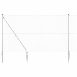 vidaXL Welded Wire Fence with Spikes 10 x 1.5 m (W x H)