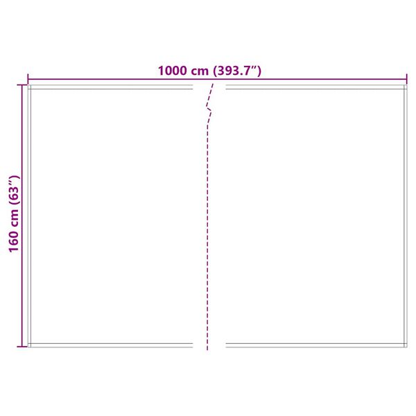 vidaXL Awning Replacement Yellow and Grey 1000 x 160 cm