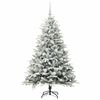vidaXL Artificial Pre-lit Christmas Tree with Ball Set Green 150 cm