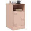 vidaXL Bedside Cabinet Pink 34.5x39x62 cm Steel