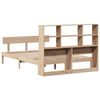 vidaXL Bookcase Bed without Mattress 140x190 cm Solid Wood Pine