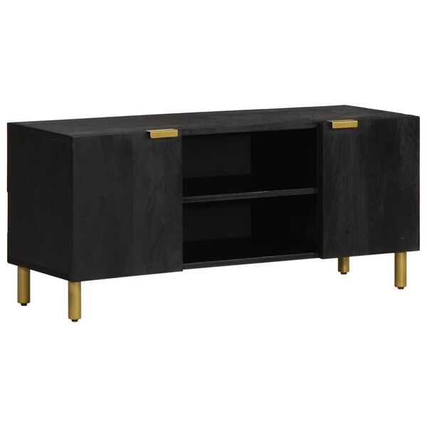 vidaXL TV Cabinet Black 105x33x46 cm Engineered Wood