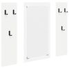 vidaXL Wall-Mounted Coat Rack Wall-Mounted White 96 x 1.5 x 90 cm