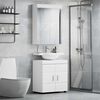 vidaXL Bathroom Furniture Set with Shelf TULUM White Engineered Wood