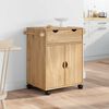 vidaXL Kitchen Trolley OTTA 59x45x80 cm Solid Wood Pine
