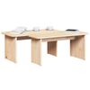 vidaXL Coffee Table 2 pcs Natural Solid pine wood