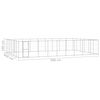 vidaXL Outdoor Dog Kennel Galvanised Steel 65.34 m&sup2;
