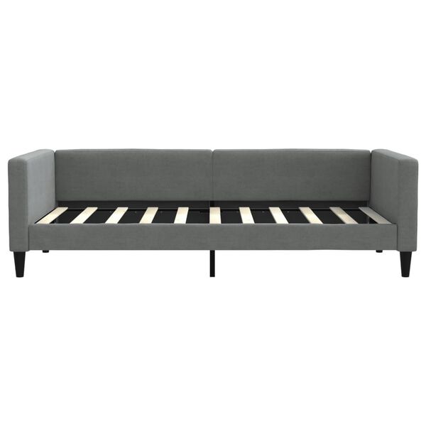 vidaXL Daybed with Mattress Dark Grey 90x190 cm Fabric