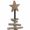 vidaXL Christmas Tree with Stand Brown 90 cm Solid teak wood