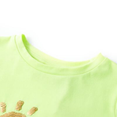 Kids' T-shirt Neon Yellow 92