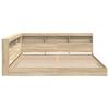 vidaXL Bookcase Bed Sonoma oak 180 x 200 cm Engineered wood