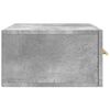 vidaXL Wall-mounted Bedside Cabinet Concrete Grey 35x35x20 cm