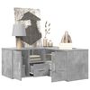 vidaXL Corner Cabinet Concrete Grey 160x40x45 cm Engineered Wood