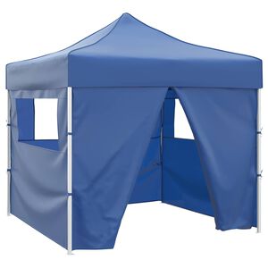 vidaXL Party Tent Folding Blue 291 x 291 x 315 cm Oxford Fabric