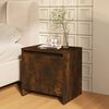 vidaXL Bedside Cabinet Smoked Oak 45x34x44.5 cm Engineered Wood