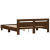 vidaXL Bed Frame without Mattress Brown Oak 200x200 cm