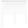 vidaXL Bed Frame with Headboard White 120 x 200 cm Solid Pine Wood
