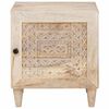 vidaXL Bedside Cabinet 2 pcs Beige 40 x 33 x 46 cm Solid Acacia wood