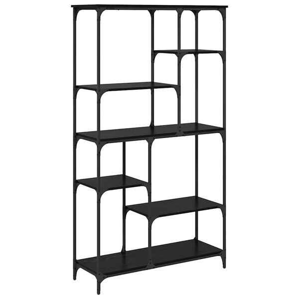 vidaXL Bookshelf Black Oak 99 x 35.5 x 176 cm Engineered Wood