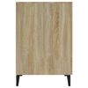 vidaXL Desk Sonoma Oak 140x50x75 cm Engineered Wood