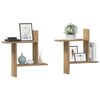 vidaXL Wall Shelves 2 pcs Artisian Oak 50x12x50 cm Engineered Wood