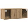 vidaXL TV Cabinets Wall-mounted 2 pcs Artisian Oak 80x30x30 cm