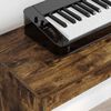 vidaXL Keyboard Stand Smoked Oak 120 x 32 x 64 cm Engineered Wood