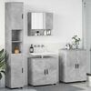 vidaXL Bathroom Furniture Set Wall-mounted 4 pcs Concrete Grey