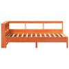 vidaXL Bookcase Bed without Mattress Wax Brown 75x190 cm Solid Wood Pine